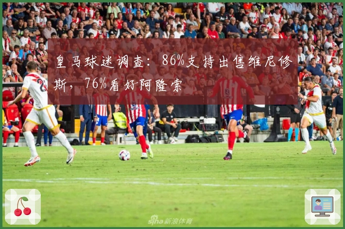 皇马球迷调查：86%支持出售维尼修斯，76%看好阿隆索